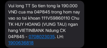 Mẫu tin tham khảo