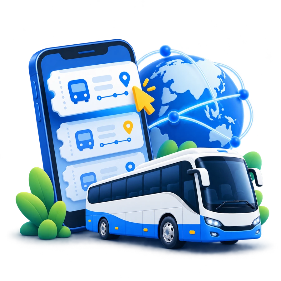 Minh họa 3D Quản lý vé Online